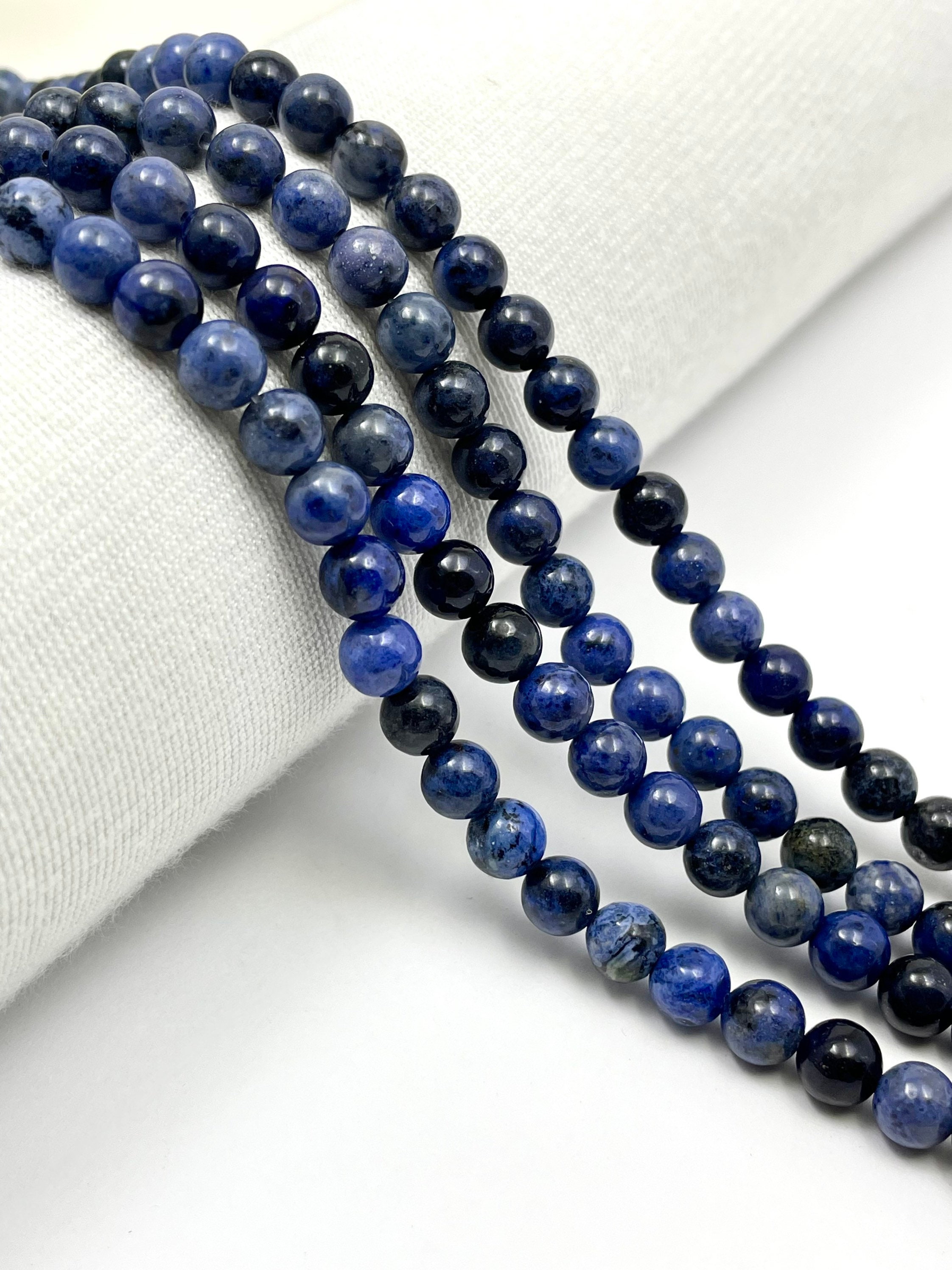 Dumortierite Beads 8mm Beads Blue Dumortierite Rare Etsy