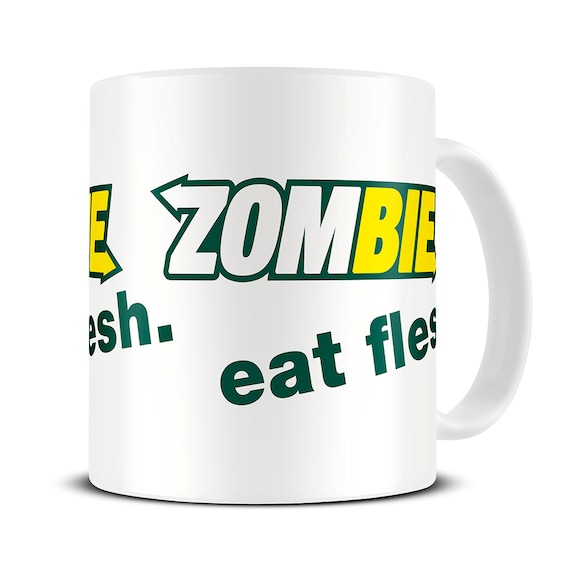 Zombies: Eat Flesh | Funny Subway Spoof Zombie Fan T-Shirt Zombies: Eat Flesh | Funny Subway Spoof Zombie Fan T-Shirt
