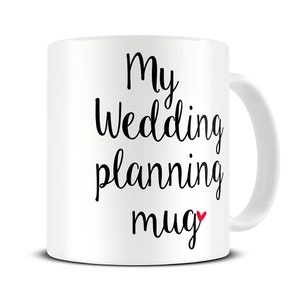 Wedding Mug - Personalized My Wedding Planning Mug - engagement mug - engagement gift - proposal gift - bridal shower gift MG 476 bild 1