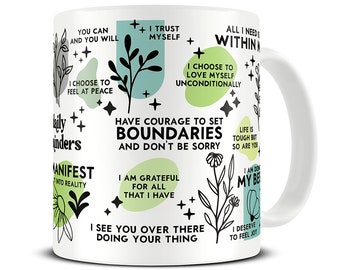 Your Daily Reminder Coffee Mug - Mindfulness Gift - Positivity Mug - Affirmations - Self Love Mug - MG989