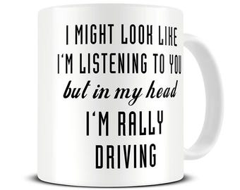 But In My Head I'm Rally Driving Coffee Mug - Rally Driver Gifts - Rally Driving Gift - Car Mug - Ralling Games Gift - Rally Mug - MG116
