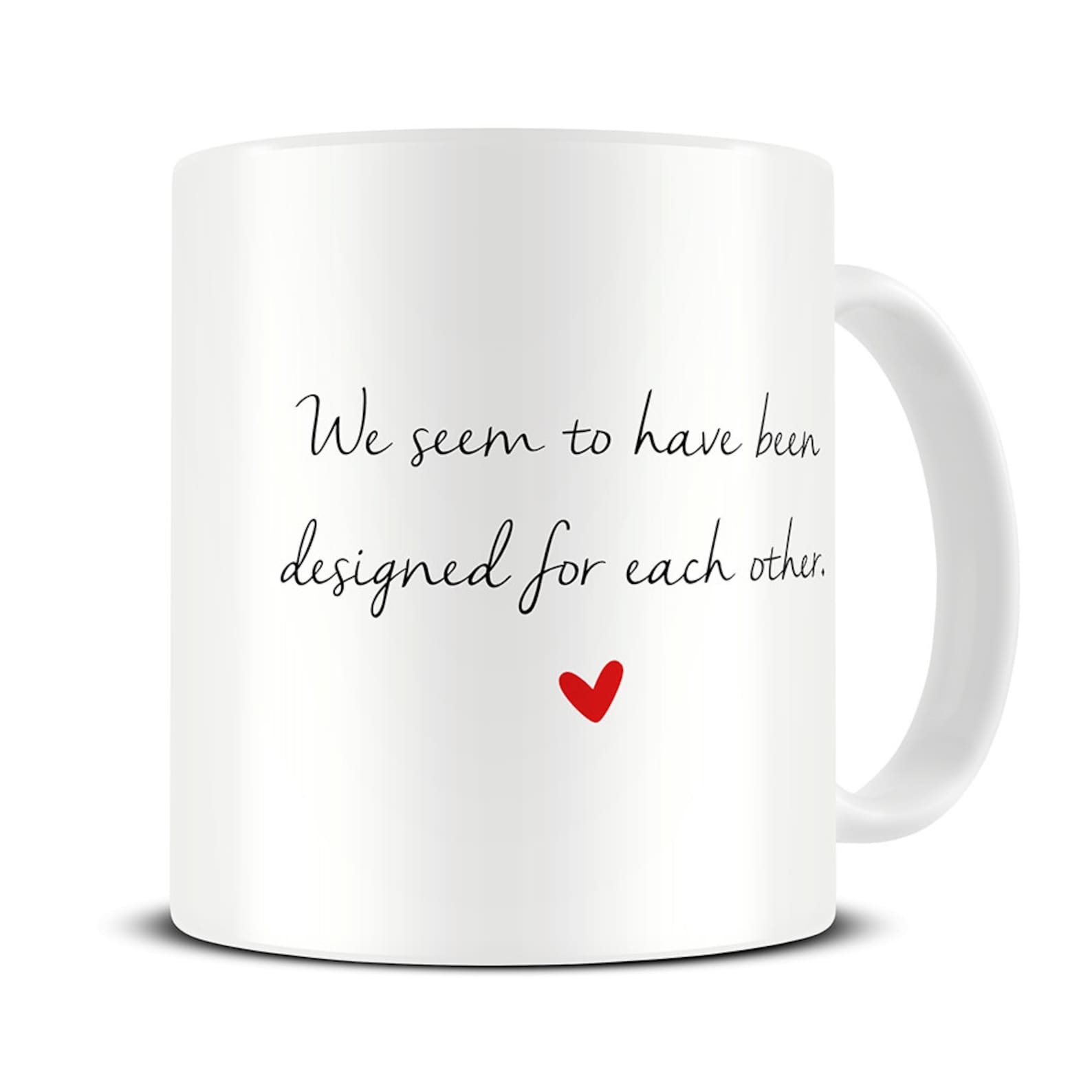 Designed for Each Other Coffee Mug pride and prejudice mug image 0.