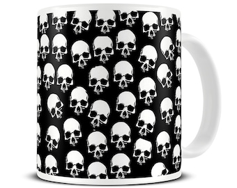 Skull Heads Coffee Mug - skull gifts - MG107