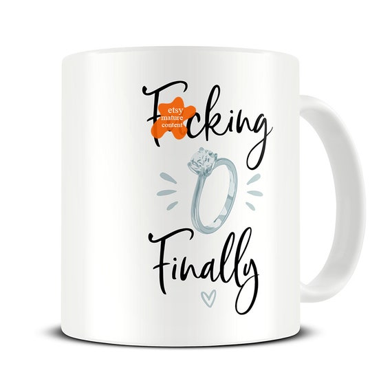 Engagement Mug Funny Engagement Gift Fcking Finally Wedding - Etsy Engagement Mug Funny Engagement Gift Fcking Finally Wedding - Etsy