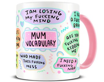 Funny Mum Mug, Mum Vocabulary Coffee Mug, Funny Mothers Day Gift, Gift for Mum, Mum Birthday Gift, Mum Gift Rude, Funny Gift New Mum, MG1046