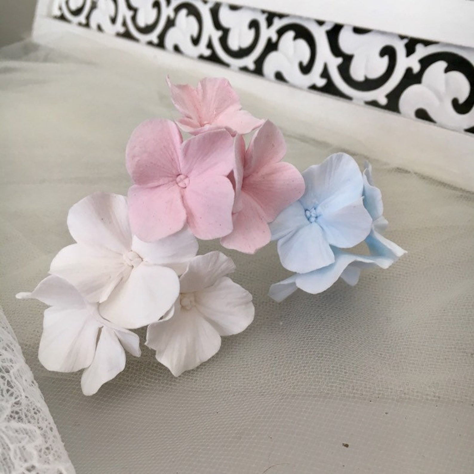 20-teiliges Set Mini-Blumen-Haarnadeln Mit Strass – Süße Haaraccessoires In Weiß & Rosa
