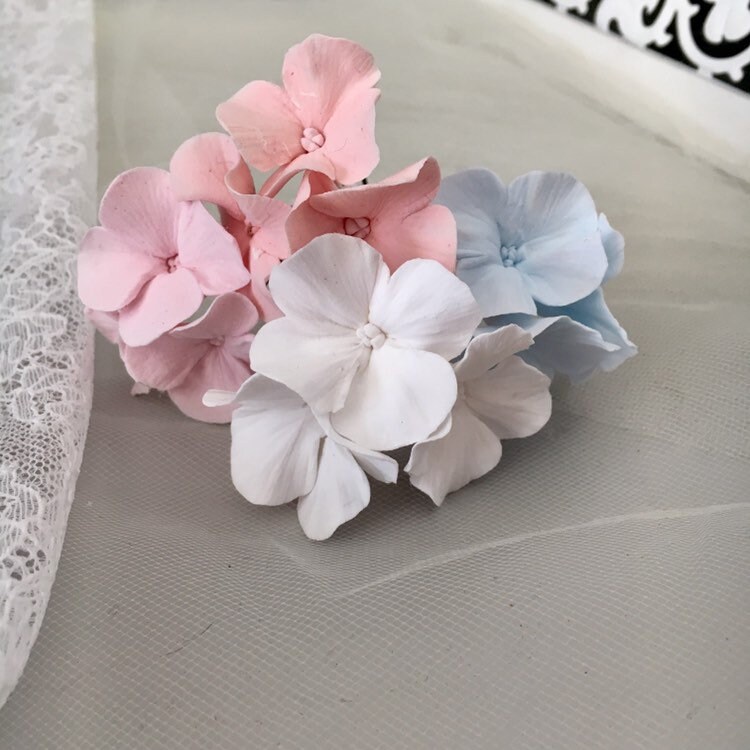 20-teiliges Set Mini-Blumen-Haarnadeln Mit Strass – Süße Haaraccessoires In Weiß & Rosa