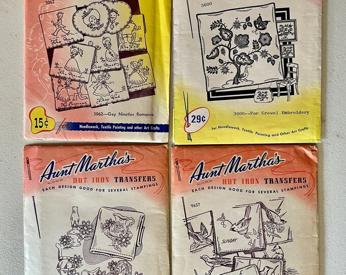 Vintage Aunt Martha's Transfer Patterns -- Choose One - Etsy