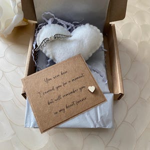 Miscarriages memory heart, baby loss keepsake box, baby loss gift, early pregnancy loss gift,