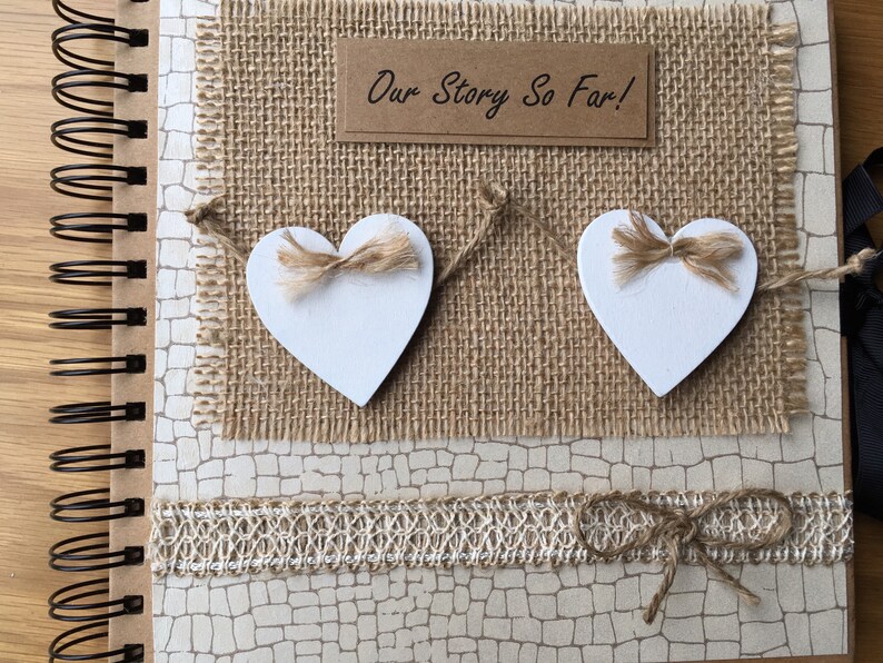 Couples Scrapbook/keepsake album/Our Story photo album/ Etsy