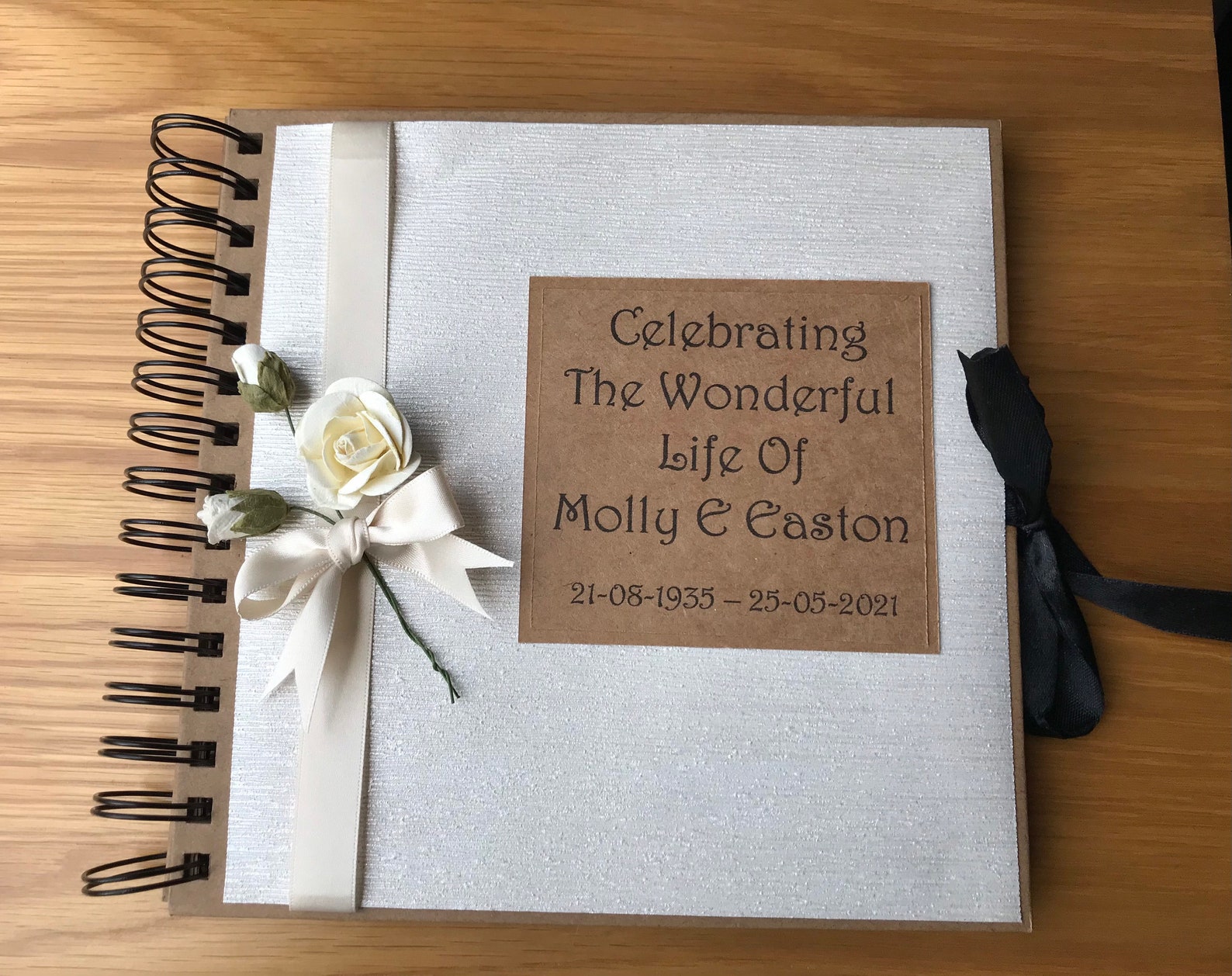 Celebration of life bookmemorial guest bookgrandparent Etsy