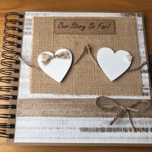 Our Story so Far Scrapbook Custom Polaroid Memory Book Couples