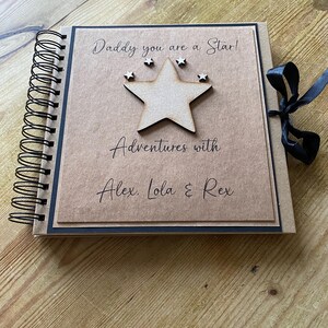 Daddy du bist ein Star-Sammelalbum, Erinnerungsalbum für Väter, Erinnerungsalbum für Eltern, Weihnachts- / Geburtstagsgeschenke für Väter, Fotoalbum für Väter
