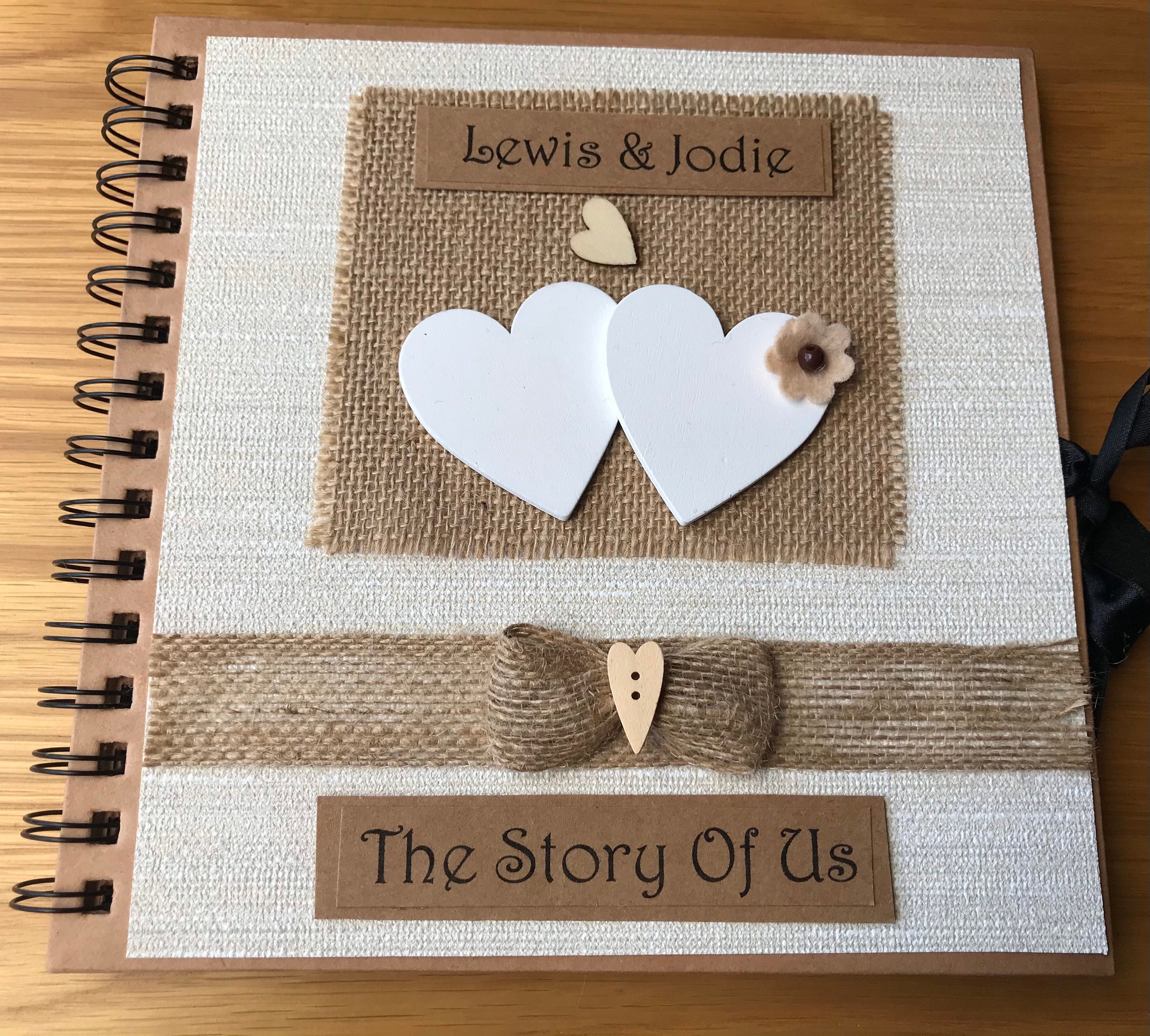 Couples Keepsake Album, Story of Us Photo Album, Our Story Couples