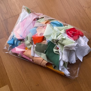 Filzzuschnitte, Stoffrestbeutel, Wollfilzzuschnitte, Bastelfilz