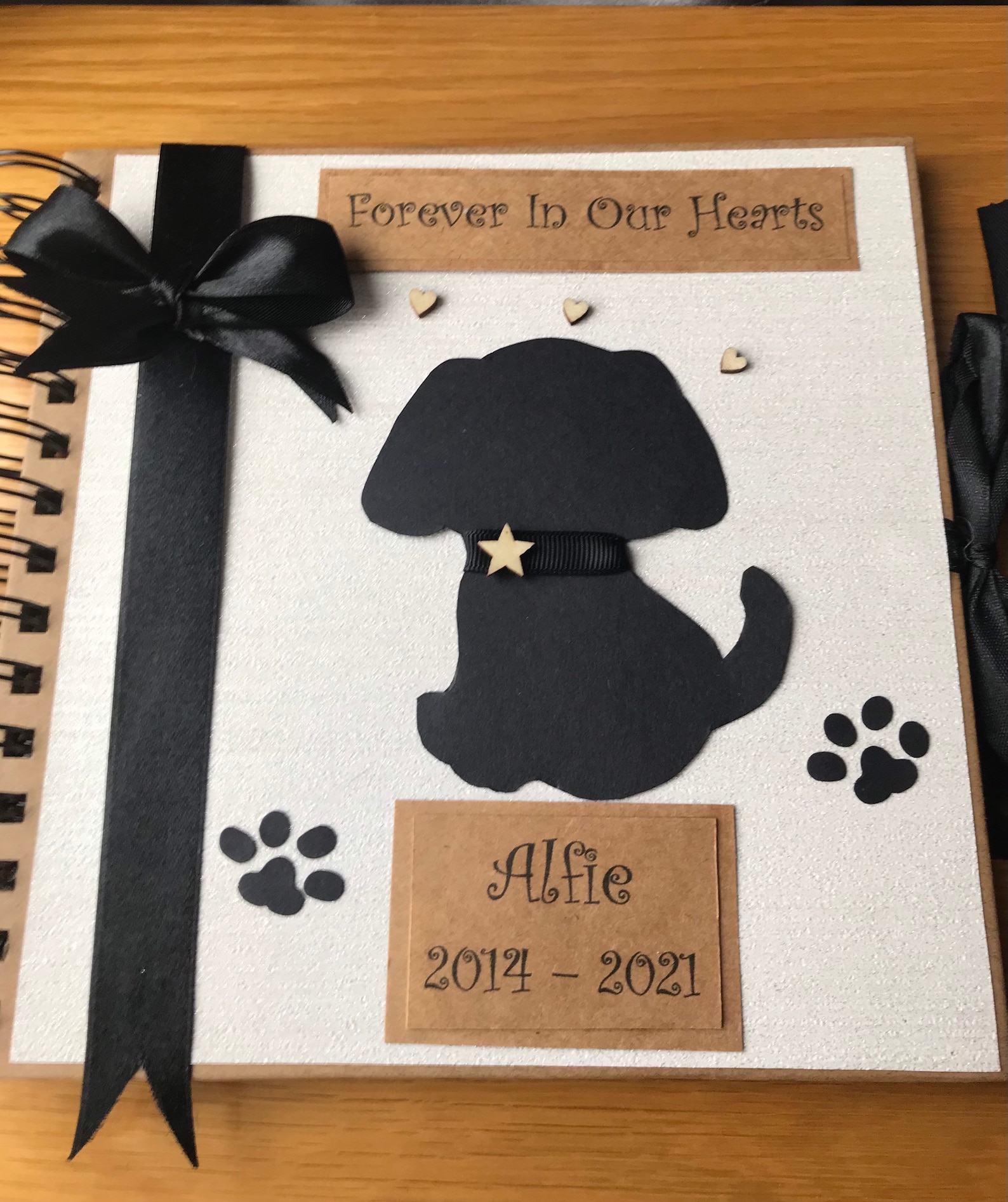 Cat/dog Memory Book Personalised Pet Keepsake Album Custom Etsy