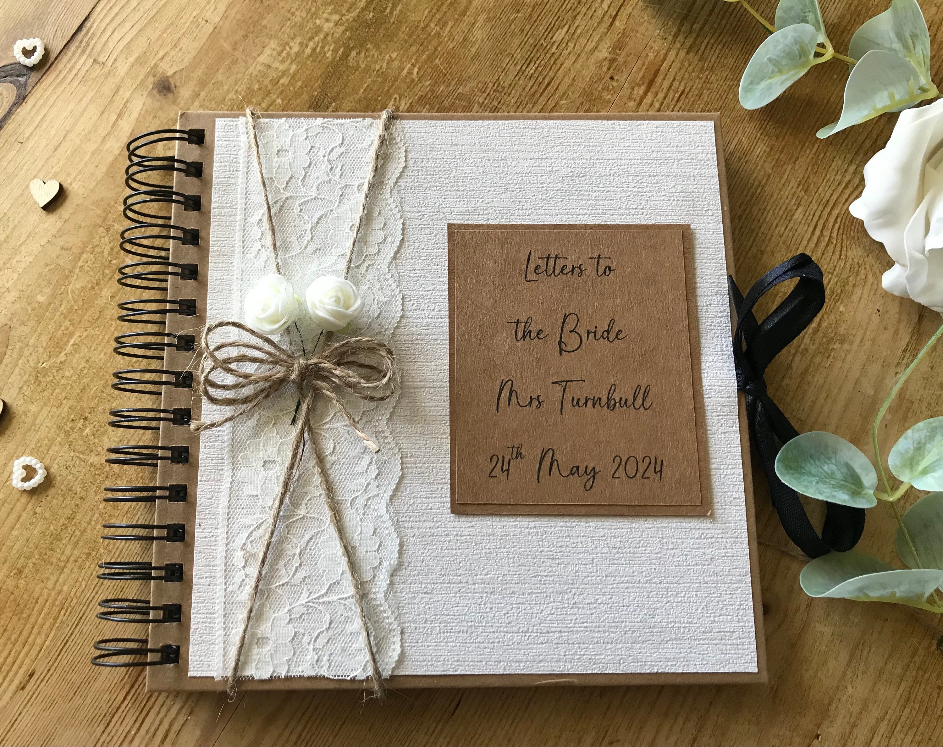 その他 june bride letter Letters to the Bride Personalisation Album, Handmade Brides