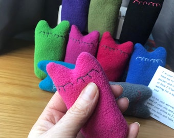 Lavender Fleece Kids Worry Buddy: Pocket Anxiety Aid