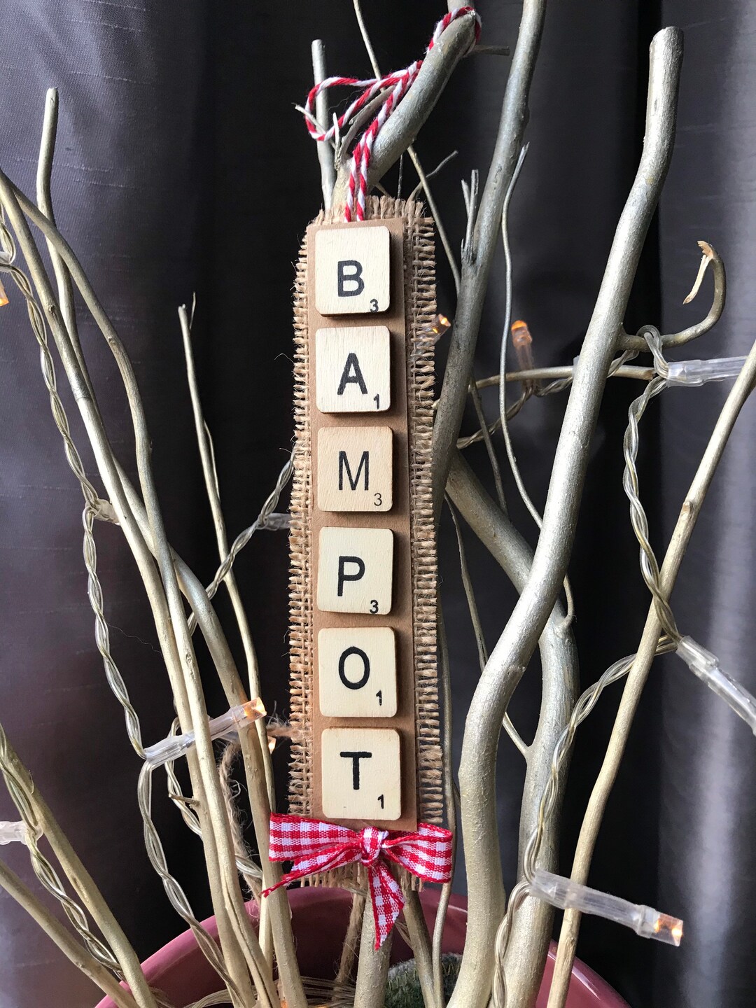 Rude Scrabble Tile Tree Hangersscottish Slang Tree Etsy