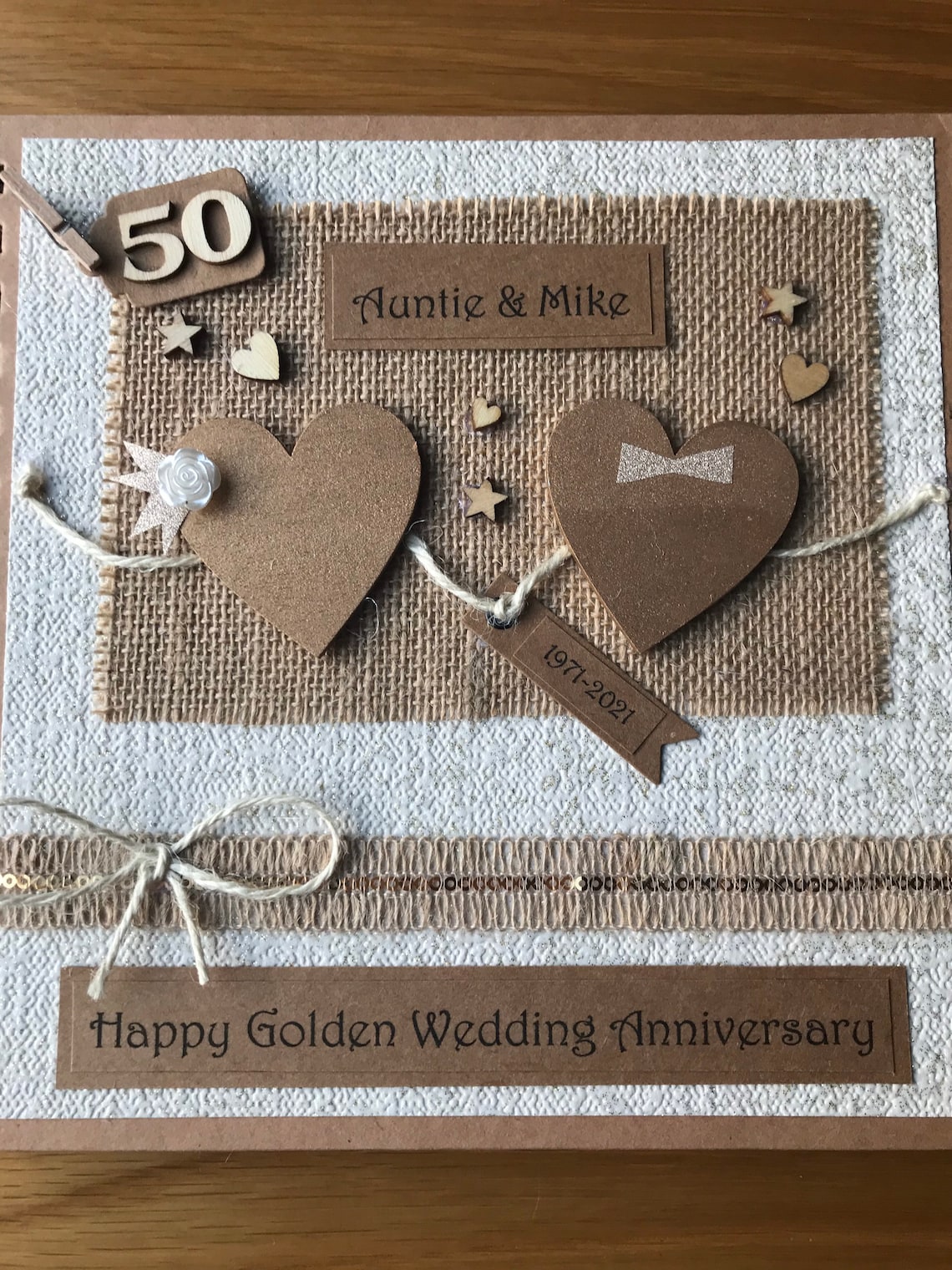 Golden Wedding Anniversary Giftgolden Wedding Guest Etsy