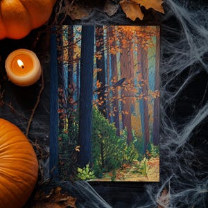Autumn Forest - Halloween Art Print