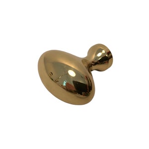Vintage Gold Toned Brass Drawer Pull~Gold Hardware~MCM Brass Knob~Yellow Gold~Drawer~Furniture~Cabinet~Kitchen Knob~Minimalist Decor