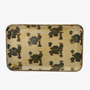 MCM Paper Mache Trays~Alcohol Proof~Barware~Japan~Jewelry~Ring Holder~Catchall~Tiki Bar~Snack Tray~Drink~Bar Tray