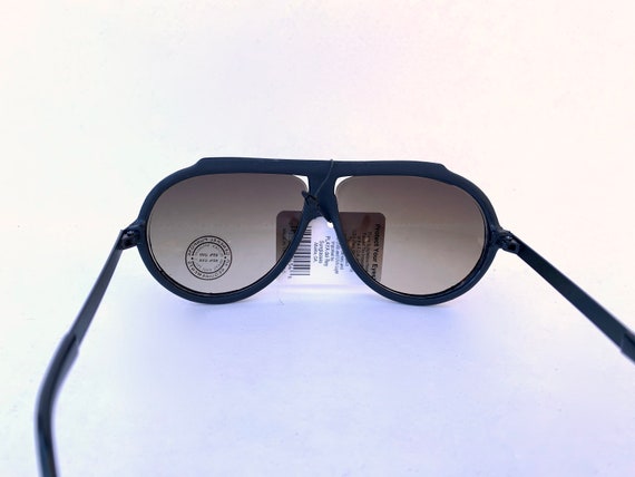 Vintage SPORTS Sunglasses~Black Plastic & Metal F… - image 7