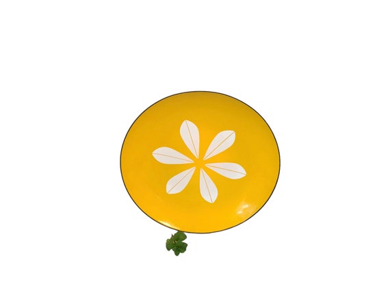 キャサリンホルム　ロータス　プレート ヴィンテージ キャサリンホルム イエロー ロータス 12 インチ