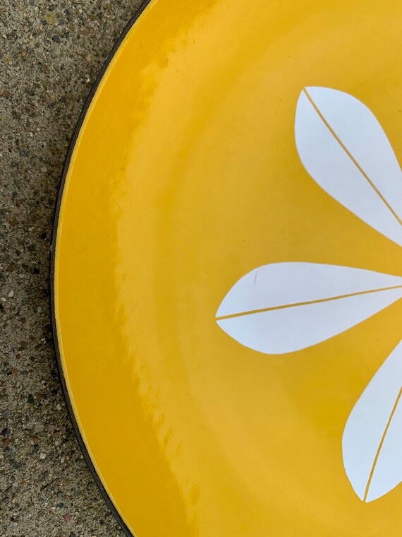 キャサリンホルム　ロータス　プレート ヴィンテージ キャサリンホルム イエロー ロータス 12 インチ