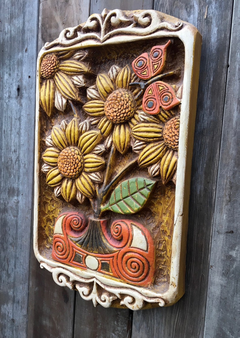 Vintage Large 3D Wall Art Sculpture Vanguard Studios Etsy