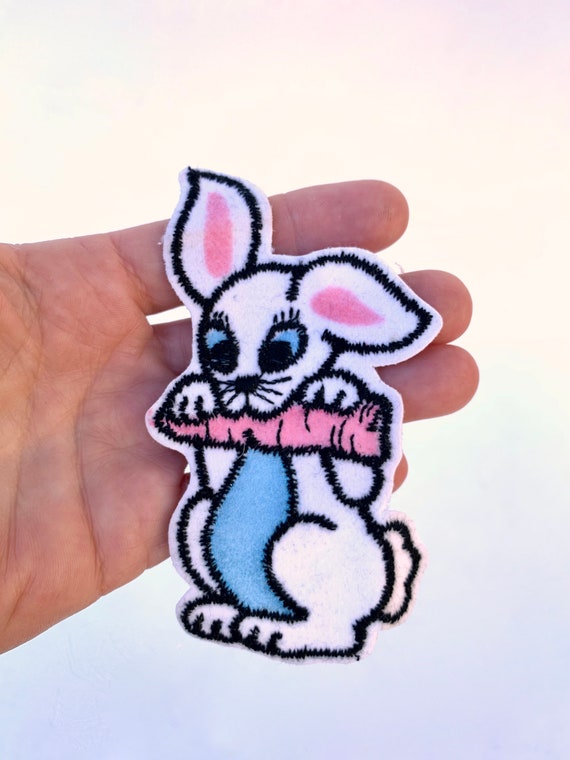 Vintage Bunny Rabbit Hare Patch~Easter Bunny Sew … - image 2
