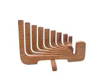Bougeoir en bois extensible moderne vintage du milieu du siècle ~ Minuscules rétrécissements ~ MCM Decor ~ Minimaliste ~ Bougeoir moderne