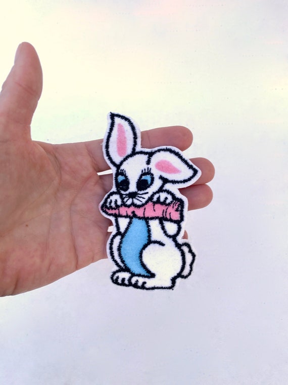 Vintage Bunny Rabbit Hare Patch~Easter Bunny Sew … - image 1