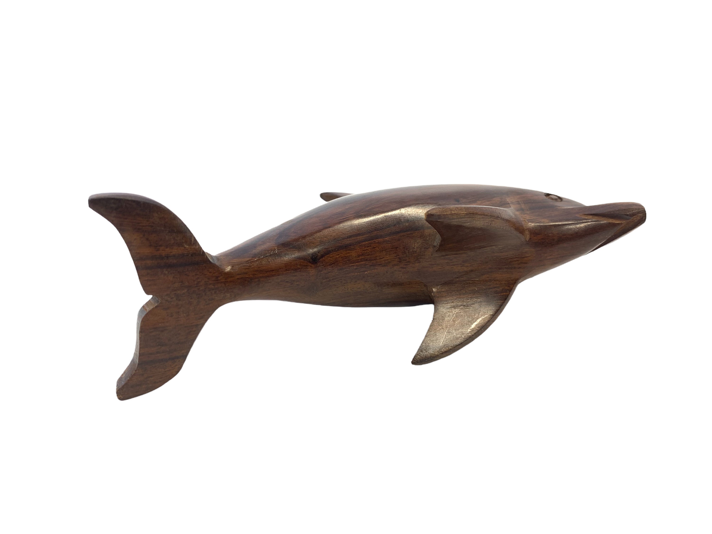 Mid-century Modern Teak Dolphinhand Carved Dolphin | Etsy