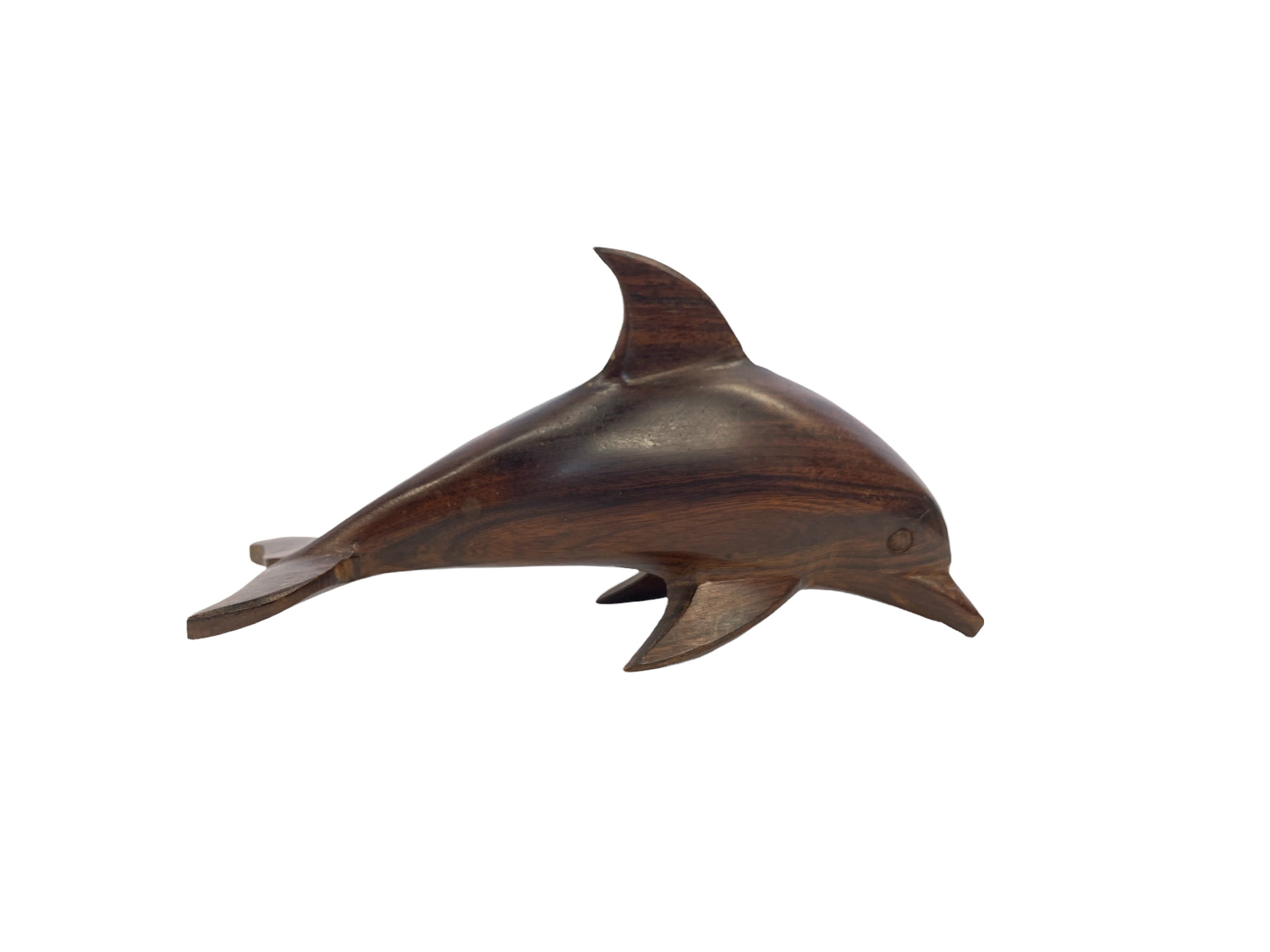 Mid-century Modern Teak Dolphinhand Carved Dolphin | Etsy