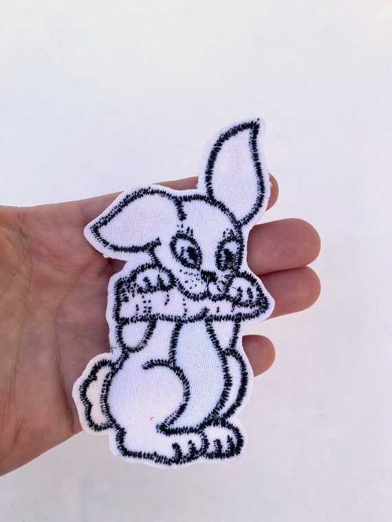 Vintage Bunny Rabbit Hare Patch~Easter Bunny Sew … - image 3