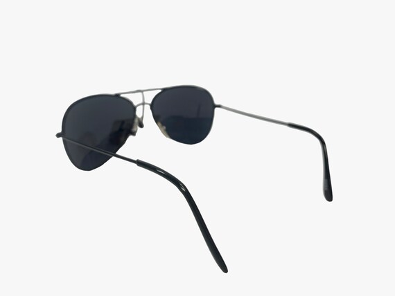 Vintage AVIATOR Sunglasses~Black Plastic Lenses w… - image 7