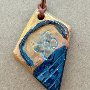 Ceramic Flower Pendant