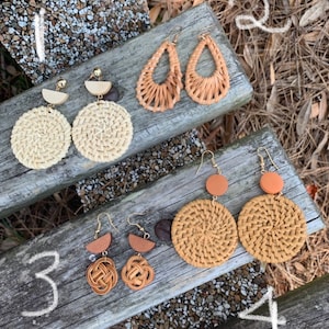 Lowcountry sweetgrass basket earrings free shipping! South Carolina