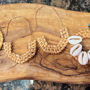 Sweetgrass earrings handmade Charleston, South Carolina ! pierced ears,  FREE SHIPPING!
