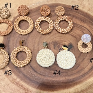 Sweet grass pierced earrings!  FREE SHIPPING!