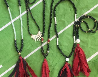 Gameday tassel necklaces! Carolina Gamecocks! USC