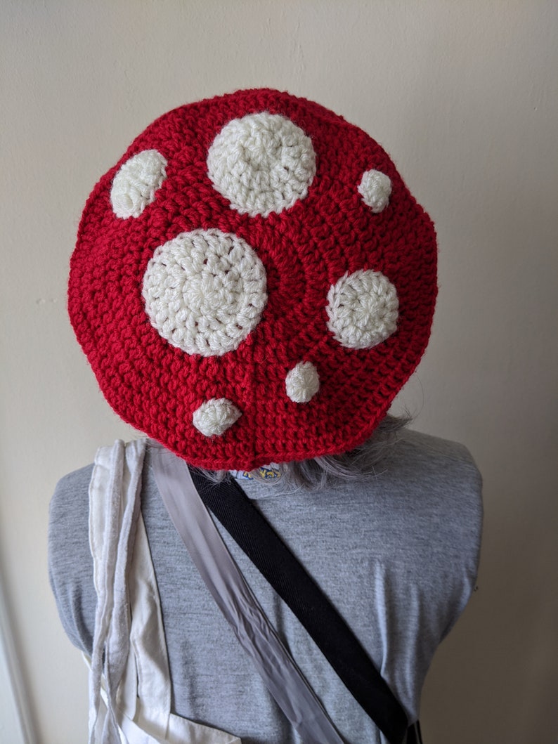 Crochet mushroom Toadstool hat PATTERN ONLY Etsy