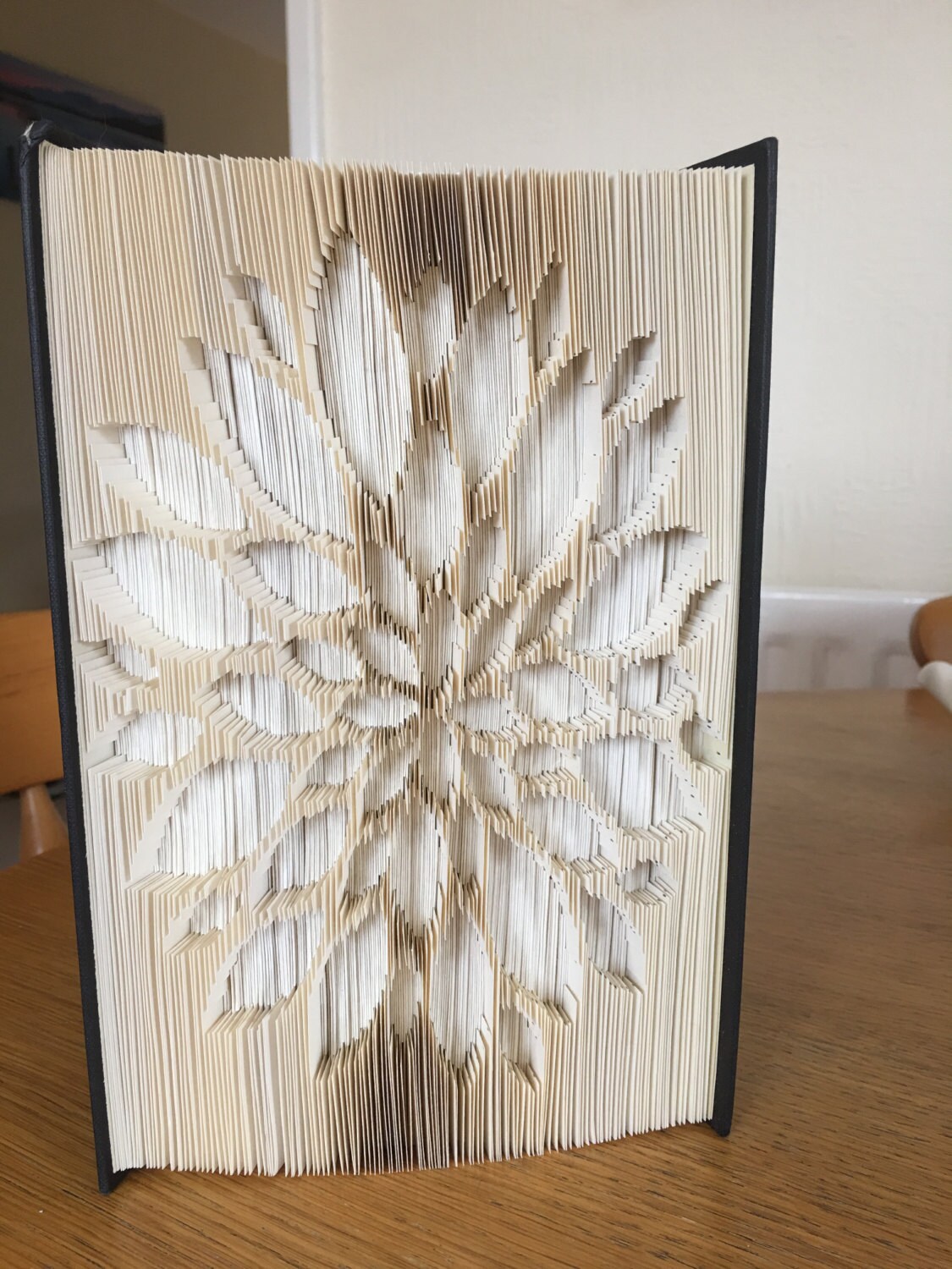 Flower with Petals Cut and Fold Book Folding Pattern 281 Etsy