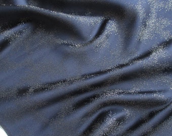 Japanese obi fabric - Silk - Gold dust - Colour: Black and gold - Available in various lengths.