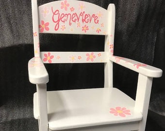 Child's Rocking Chair FALLING FLOWERS