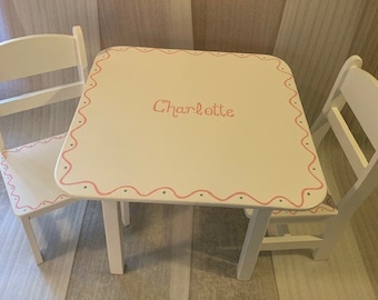Child's Table & Chair Set: DELICATE PINK FREE shipping!