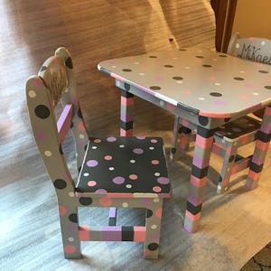 Child&#39;s Table & Chair Set Let the Party Begin!