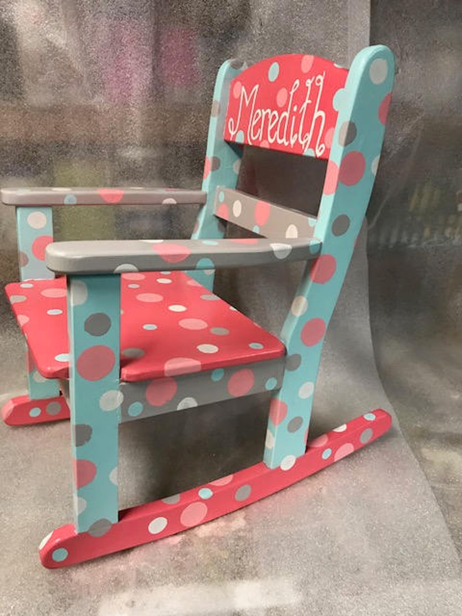 Child's Rocking Chair COOL COLORS! - Etsy